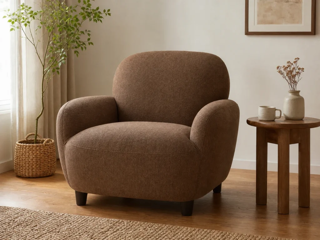 Sofa đơn Muse màu nâu